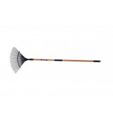 LEAF RAKE 22TEETH WITH FIBREGLASS HANDLE TOTAL LENGTH:1500MM