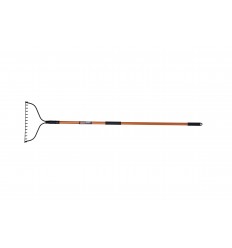 14T BOW RAKE WITH FIBREGLASS HANDLE TOTAL LENGTH:1500MM