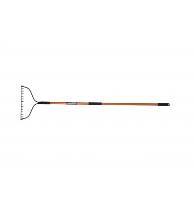 14T BOW RAKE WITH FIBREGLASS HANDLE TOTAL LENGTH:1500MM