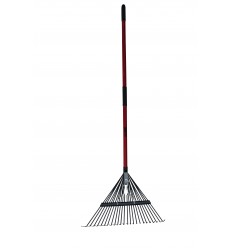 LEAF RAKE 22TEETH WITH FIBREGLASS HANDLE TOTAL LENGTH:1480MM