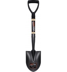 MINI ROUND SHOVEL WITH WOODEN HANDLE PD GRIP TOTAL:700MM