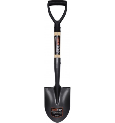 MINI ROUND SHOVEL WITH WOODEN HANDLE PD GRIP TOTAL:700MM