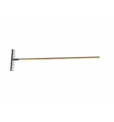 14TEETH GARDEN RALE THICKNESS:3.75MM WITH WOOD HANDLE TOTAL:1500MM