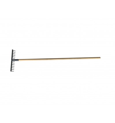 14TEETH GARDEN RALE THICKNESS:3.75MM WITH WOOD HANDLE TOTAL:1500MM