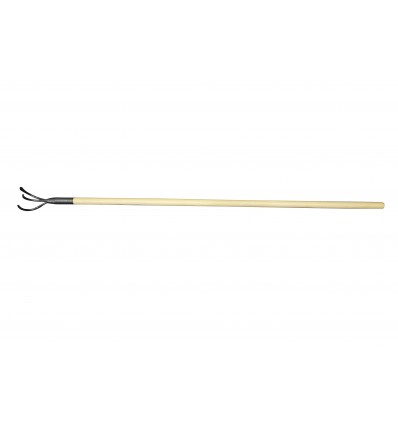 GARDEN 3 PRONGS CULTIVATOR WITH WOOD HANDLE TOTAL LENGTH:1500MM