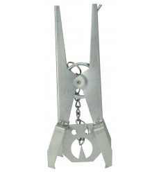 METAL MOLE TRAP, GALVANIZED, 20X8CM