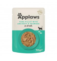 APPLAWS TUNA FILLET WITH WHOLE ANCHOVY POUCH 70G FOR CATS 8006ML-A