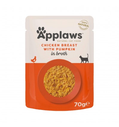 APPLAWS CHICKEN & PUMPKIN & WILD RICE KONSERVAI 70G KATĖMS 8001ML-A