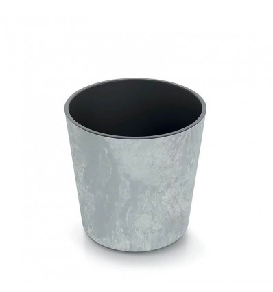 Pot DURO250E Gray, 25X25CM with Insert