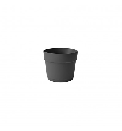 POT WITH WATER RESERVE GRID, BLACK, 38CM