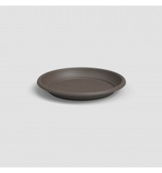 Plastic Saucer Dark Brown 18 cm