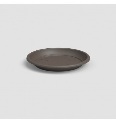 Plastic Saucer Dark Brown 22 cm