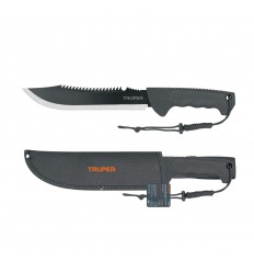 Double edge machete, sharp + saw, 25cm, with sheath Truper®